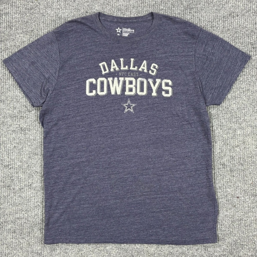Dallas Cowboys Authentic NFL Graphic T-Shirt Mens Size XL Blue Short Sleeve